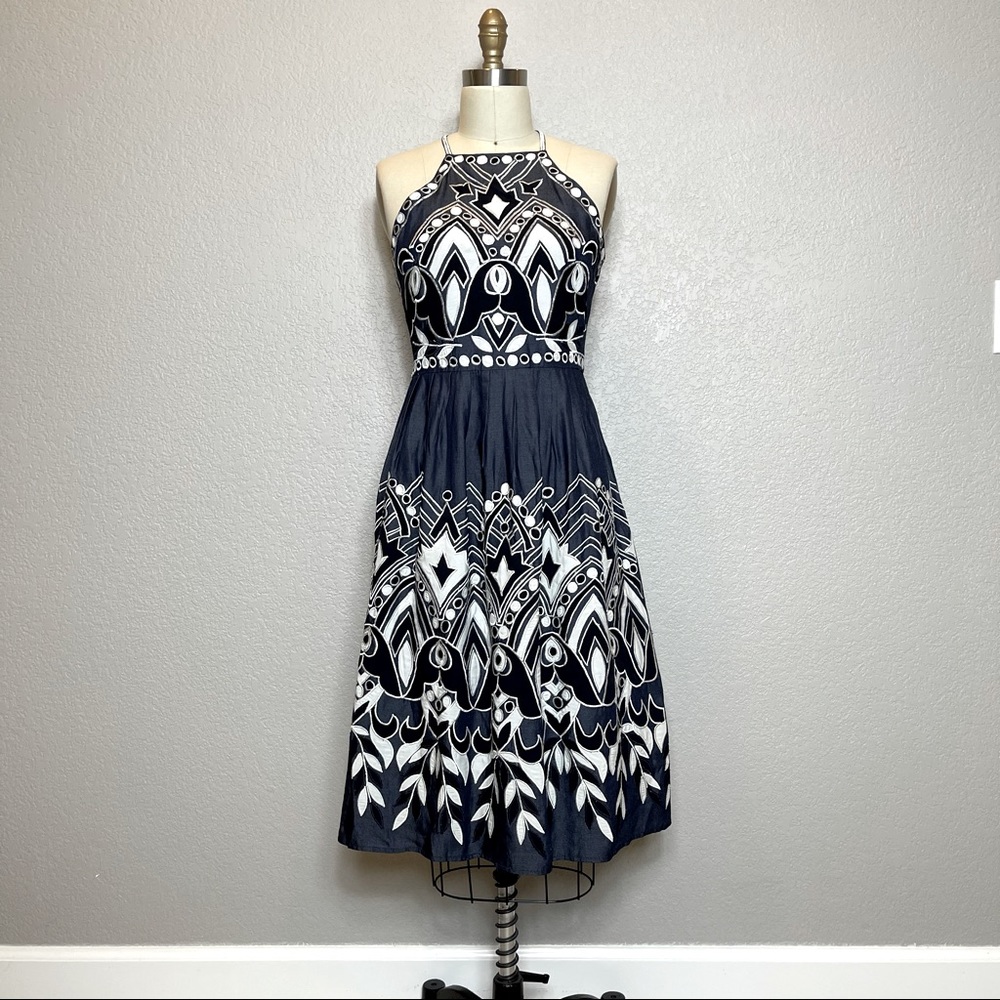 +P A R K E R+ Blue Alana Dress - Picture 3 of 8